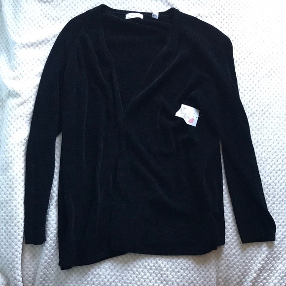 Lord&Taylor deep black cardigan sweater Size 3X brand new never worn SWT - Picture 1 of 11